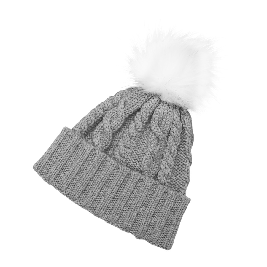 Women's Lux Knit Pom Beanie