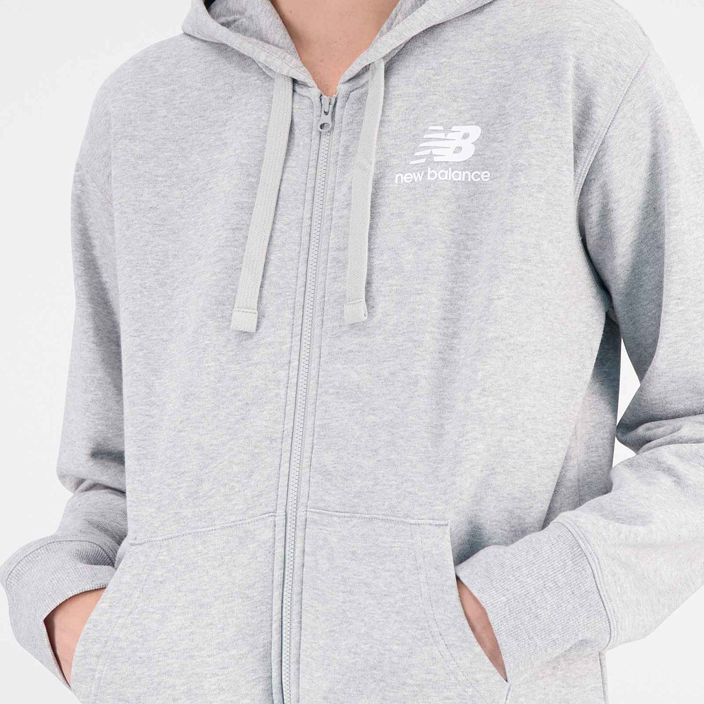 Толстовка NB Essentials Stacked Logo Full Zip Hoodie