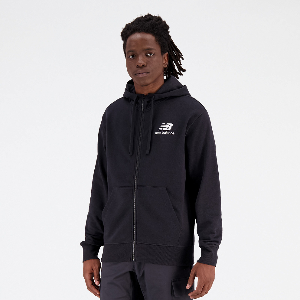 Essentials Stacked Logo French Terry Jacket
